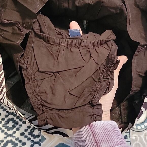 GAP 2-PIECE BROWN AND IVORY ZEBRA PRINT DRESS AND PANTIES, SIZE 3-6 MONTHS - NEW - Picture 8 of 9